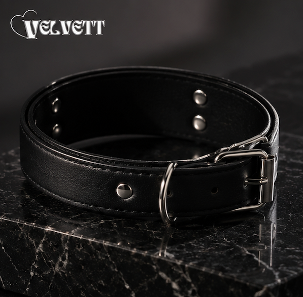 Leather Collar & Clip Set