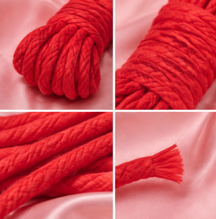 Red Cotton Bondage Rope 10M