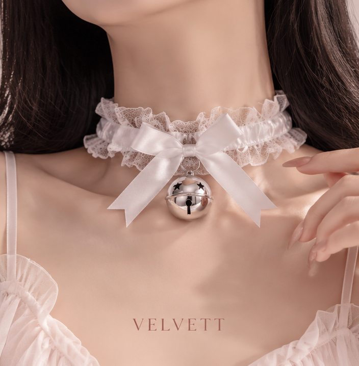 Velvet Ribbon Bell Choker