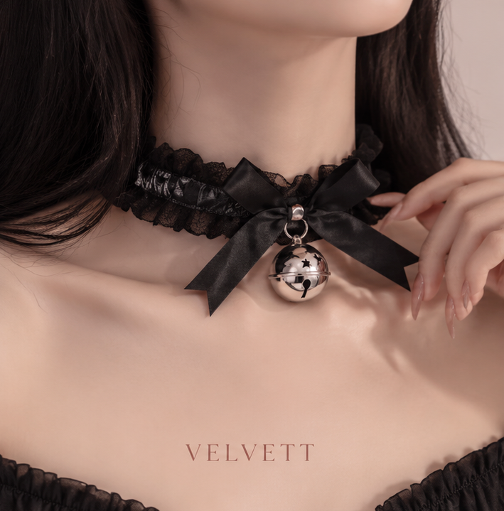 Velvet Ribbon Bell Choker